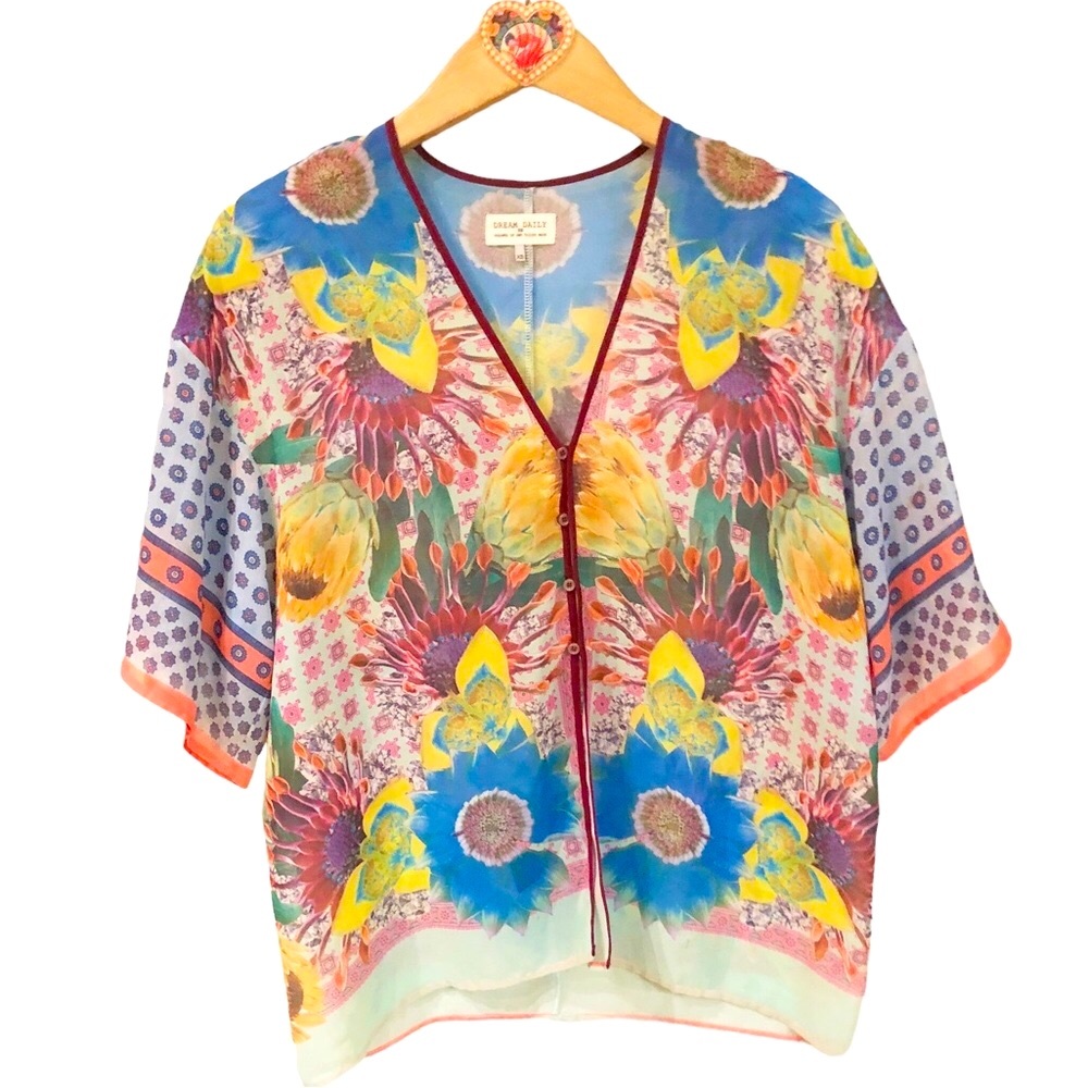 Anthropologie Dream Daily Top XS dreamed up and taylor made